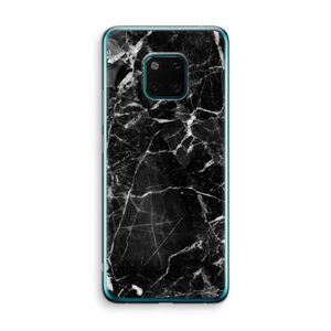 Zwart Marmer 2: Huawei Mate 20 Pro Transparant Hoesje