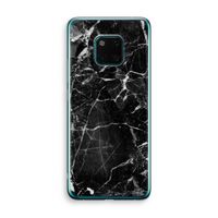 Zwart Marmer 2: Huawei Mate 20 Pro Transparant Hoesje