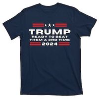 letter troef zwart 1 zwart wit t-shirt t-shirt grafisch t-shirt heren grafisch 100% katoenen overhemd trump t-shirt shirt korte mouw comfortabel t-shirt outdoor straat zomer mode designer kleding sml Lightinthebox