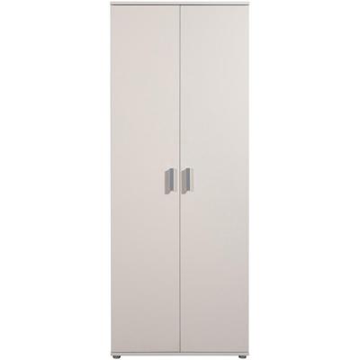 Leen Bakker - Kast Inca 2-deurs - Greige - 184x70x34,5 Cm - Spaanplaat - Beige#Grijs - 34.5x70x184 Cm