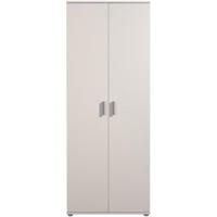 Leen Bakker - Kast Inca 2-deurs - Greige - 184x70x34,5 Cm - Spaanplaat - Beige#Grijs - 34.5x70x184 Cm