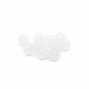 Edelsteen Losse Kralen Witte Jade - 10 stuks (6 mm)