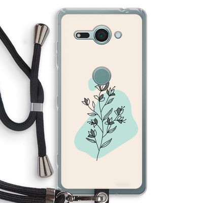 Violets are blue: Sony Xperia XZ2 Compact Transparant Hoesje met koord