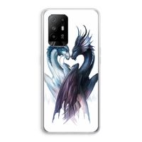 Yin Yang Dragons: Oppo A95 5G Transparant Hoesje