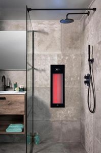 Xenz Feel Good Shower M infrarood inbouw 68x20 cm zwart