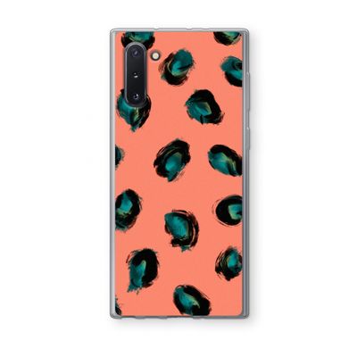 Pink Cheetah: Samsung Galaxy Note 10 Transparant Hoesje