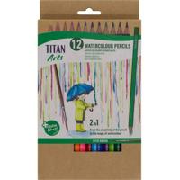 Aquarel Kleurpotloden Titan Arts Multicolour 12 Onderdelen