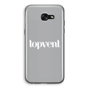 Topvent Grijs Wit: Samsung Galaxy A5 (2017) Transparant Hoesje