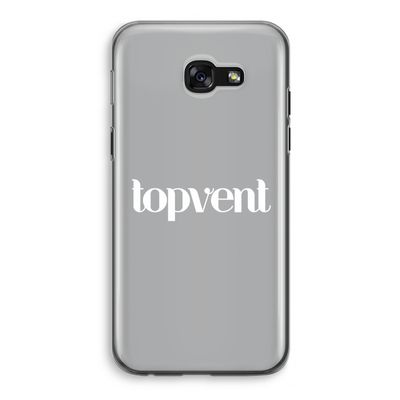 Topvent Grijs Wit: Samsung Galaxy A5 (2017) Transparant Hoesje