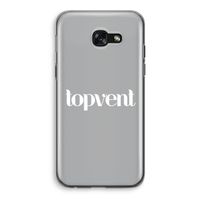 Topvent Grijs Wit: Samsung Galaxy A5 (2017) Transparant Hoesje