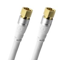 Oehlbach SL SAT Kabel (F-PLUG) 2,0m Wit