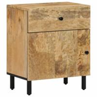Nachtkastje 50x33x60 cm massief mangohout