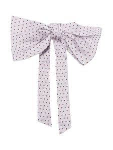 ETRO polka-dot print silk bow - Tons neutres