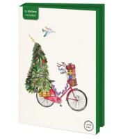 Kaartenmapje Groot: Kerstboom op fiets, Maartje Bodt