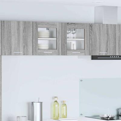Hangkast Riga 2 pcs Grijs Sonoma 40 x 31 x 40 cm Bewerkt hout