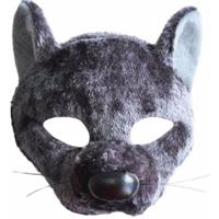 Ratten verkleed dieren masker met geluid - grijs - volwassenen - carnaval/Halloween