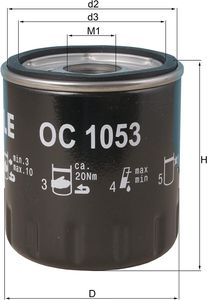 Oliefilter OC1053