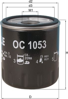 Oliefilter OC1053