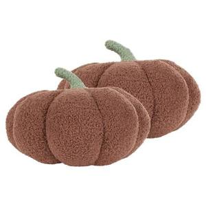 Beliani - MUNCHKIN - Sierkussen set van 2 - Bruin - 28 cm - Bouclé