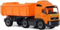 Speelgoed oranje kiepwagen auto voor jongens 59 cm   - - thumbnail