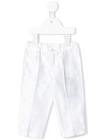 Dolce & Gabbana Kids pantalon droit classique - Blanc