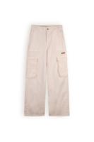 NoBell Meisjes cargo broek twill - Susy - Pearled ivoor - thumbnail