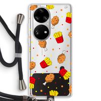 Chicken 'n Fries: Huawei P50 Pro Transparant Hoesje met koord