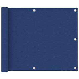 VidaXL Balkonscherm 75x500 cm oxford stof blauw