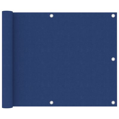 VidaXL Balkonscherm 75x500 cm oxford stof blauw