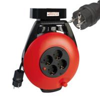 4tecx Kabelhaspel economy NL KBR15T 15m thermisch beveiligd + wandhouder