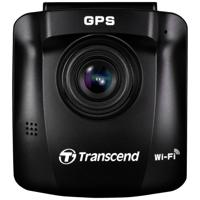 Transcend DrivePro™ 250 Dashcam Kijkhoek horizontaal (max.): 140 ° 12 V, 24 V GPS met radarherkenning, Time-lapse, G-sensor, WDR, Botswaarschuwing, Display,