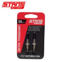 STANS NOTUBES set van 2 universeel tubeless ventielen 35 mm as0018