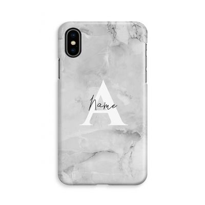 Ivory Marble: iPhone X Volledig Geprint Hoesje