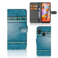 Samsung Galaxy M11 | A11 | Wallet Case | met Pasjes | Jeans