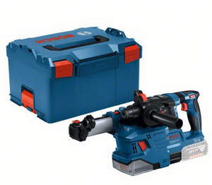 Bosch Blauw GBH 18V-22 Accu Boorhamer + Stofafzuiging GDE 18V-12 | Zonder accu's en lader | In L-Boxx - 0611924004