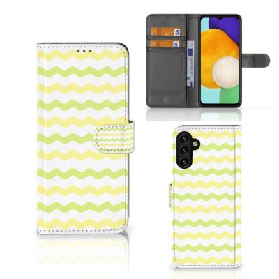 Samsung Galaxy A04s | Samsung Galaxy A13 5G | Telefoon Hoesje | Waves Yellow