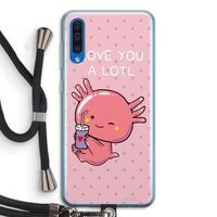 Love You A Lotl: Samsung Galaxy A50 Transparant Hoesje met koord