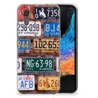 Samsung Galaxy Xcover 7 | Siliconen hoesje | met foto Kentekenplaten - thumbnail