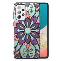 Samsung Galaxy A73 Bloemen Hoesje Purple Flower