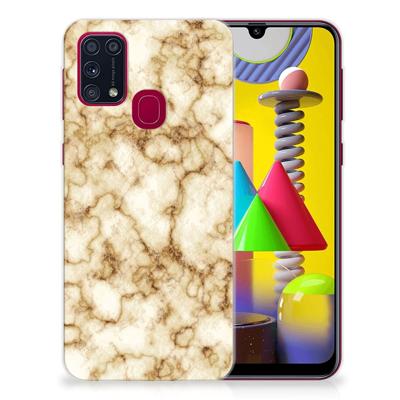 Samsung Galaxy M31 | TPU | Siliconen hoesje | Marmer Goud
