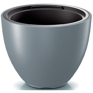 Prosperplast Plantenpot/bloempot Sevilla - buiten/binnen - kunststof - lichtgrijs - D30 x H23 cm   -