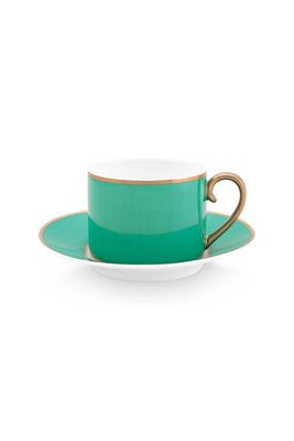 Pip Studio Pip Chique Cappuccino Kop & Schotel Groen