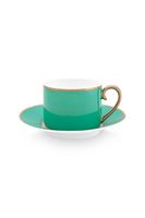 Pip Studio Pip Chique Cappuccino Kop & Schotel Groen