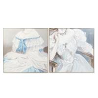 Schilderij DKD Home Decor Vrouw Traditioneel 102 x 4,5 x 102 cm (2 Stuks)