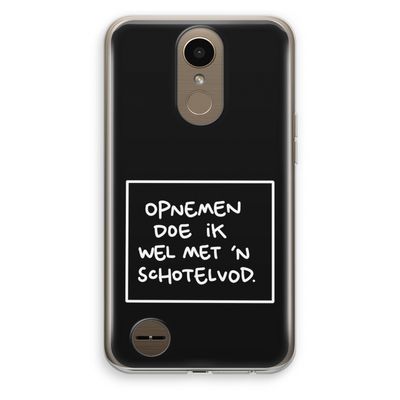 Schotelvod: LG K10 (2017) Transparant Hoesje