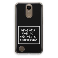 Schotelvod: LG K10 (2017) Transparant Hoesje