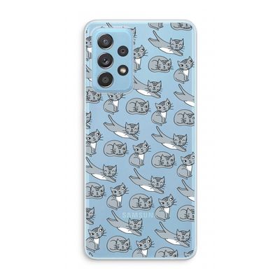 Poezen: Samsung Galaxy A73 Transparant Hoesje