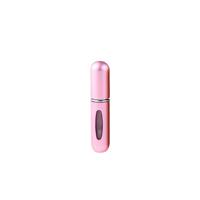 Portable mini aluminium hervulbare parfum fles spray lege cosmetische containers verstuiver capaciteit: 5ml (roze)