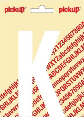 Plakletter Nobel Sticker witte letter K - Pickup