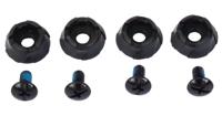 Northwave replacement studs for nw-mtb shoes 4-pack black